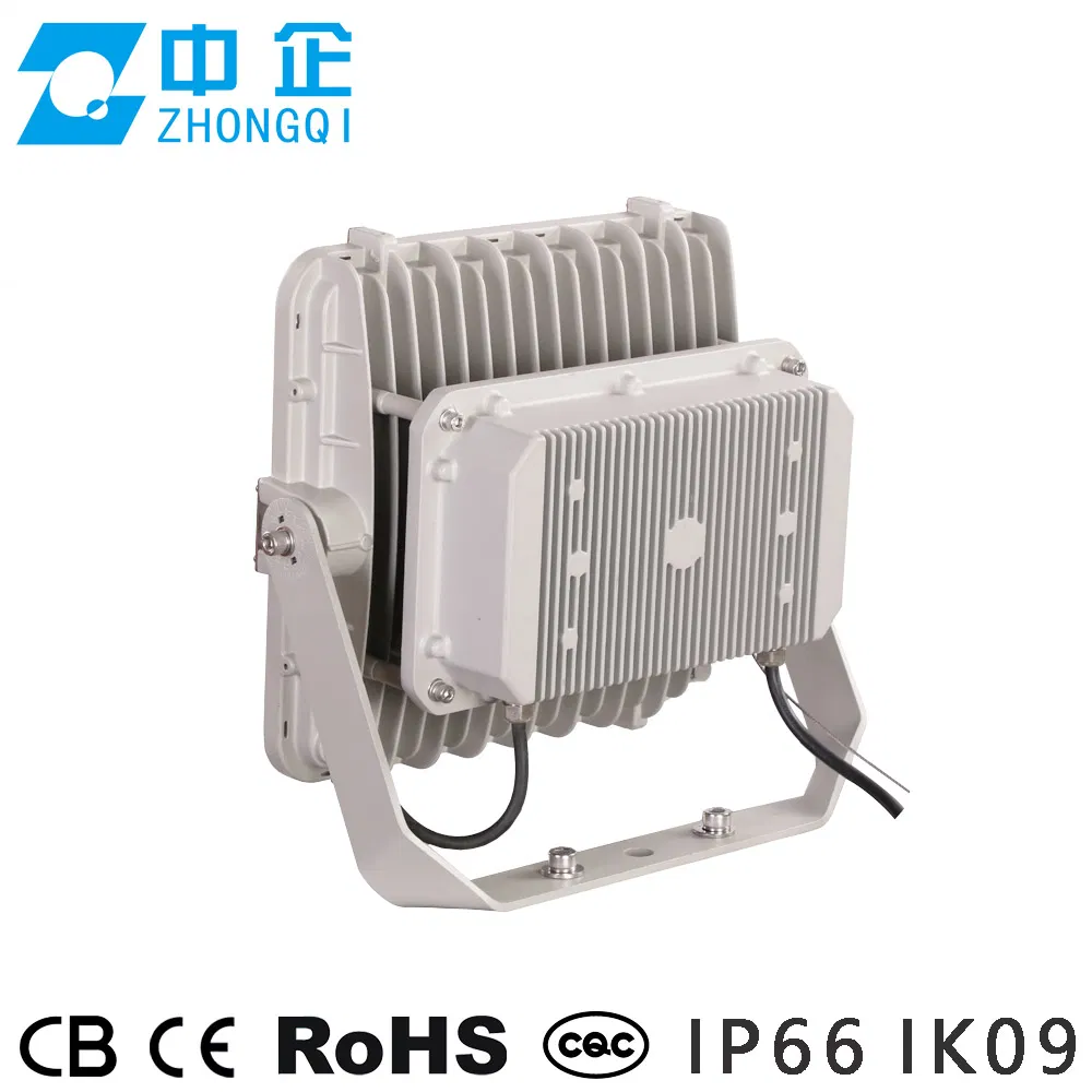 Marine Grade 150W LED Floodlight SS316 Stainless Body IP66 Ik09 1000h Salt Spray Corrosion-Resistant Light
