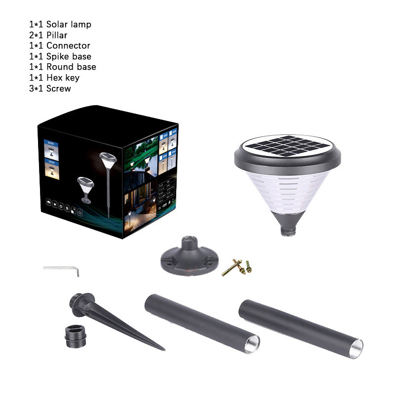 Eco-Friendly Solar LED Bollard Light for Outdoor Pathways