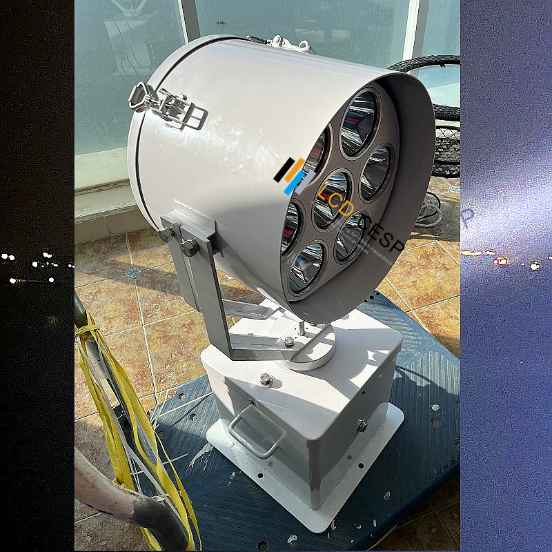 Corrosion-Resistant LED Marine Searchlight with Remote Control Options