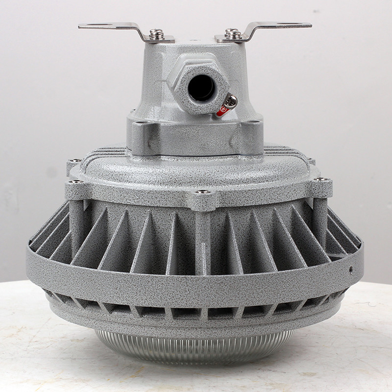 Top Explosion-Proof Lamp on a Metal Support Industrial LED Lights Explosion-Proof Hazardous Area Lighting
