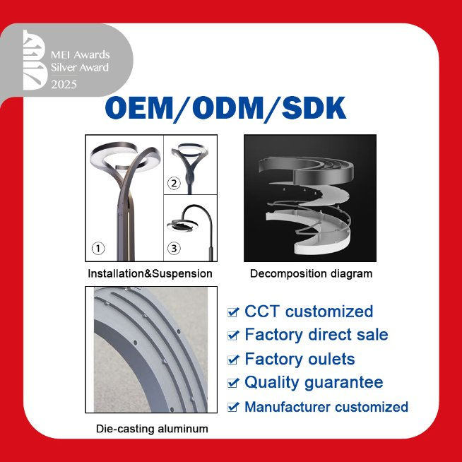 50W LED Integrated Solar Lawn Light Outdoor Waterproof Landscape Countyard Walkway Pathway Patio Street Garden Bollard Post Pole Light