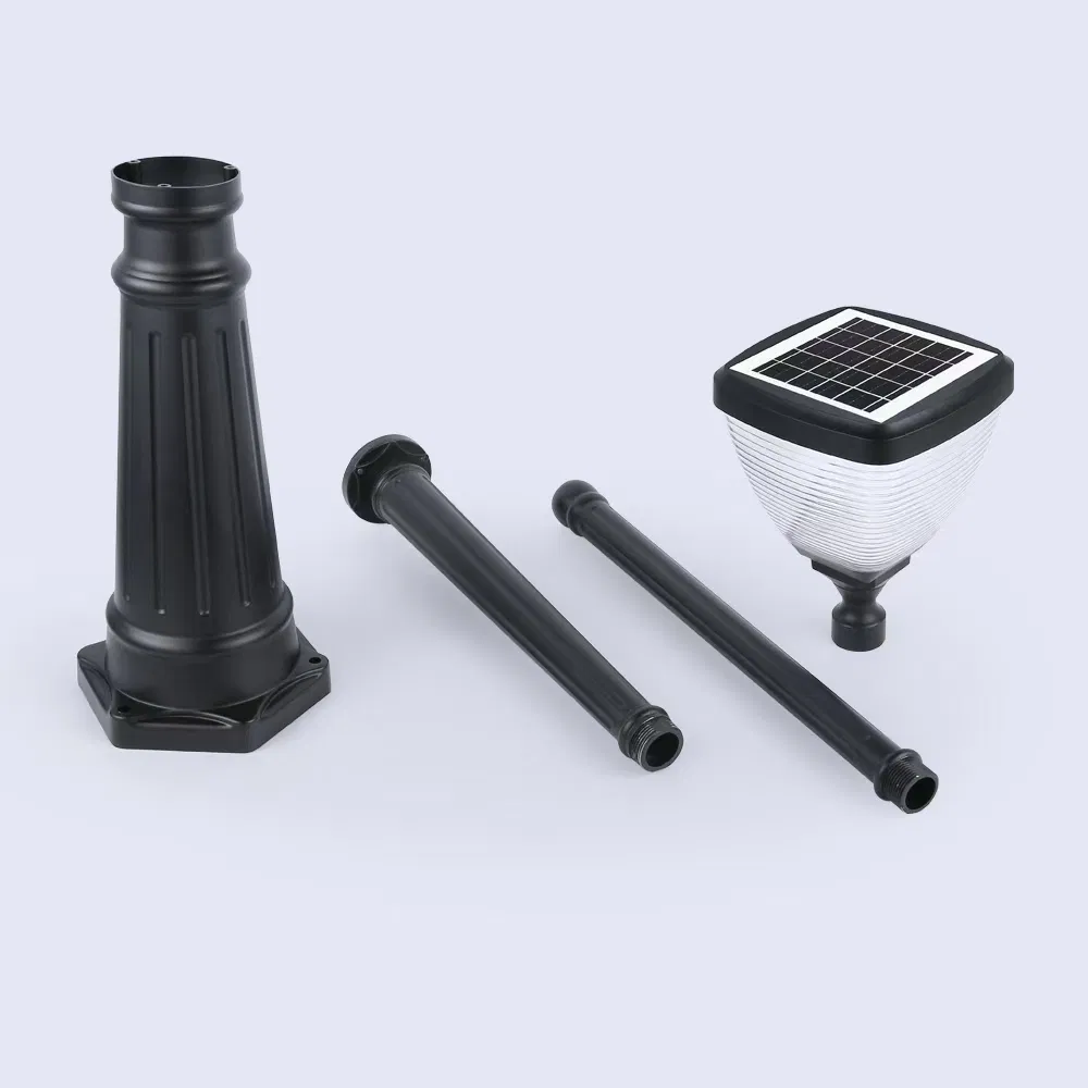 Super Bright Outdoor House Residental Aluminum Pathway Park Garden Bollard 5W LED Solar Lawn Light