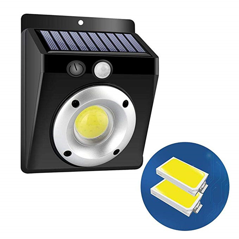 Brightenlux 500 Lumen Cheap Sensor Outdoor Solar Security Spot Wall COB LED Light with Motion Sensor