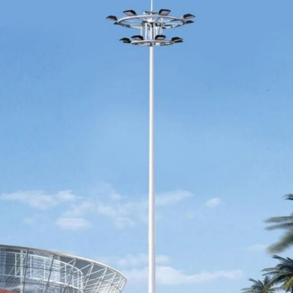 1000W LED Flood Lamp Q355 Steel Pole Stadium Airport High Mast Lighting