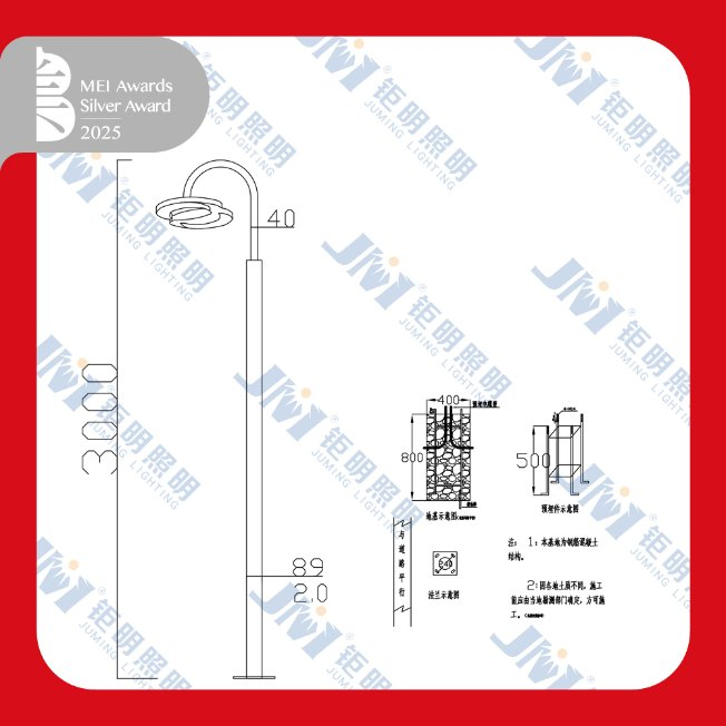 50W LED Integrated Solar Lawn Light Outdoor Waterproof Landscape Countyard Walkway Pathway Patio Street Garden Bollard Post Pole Light