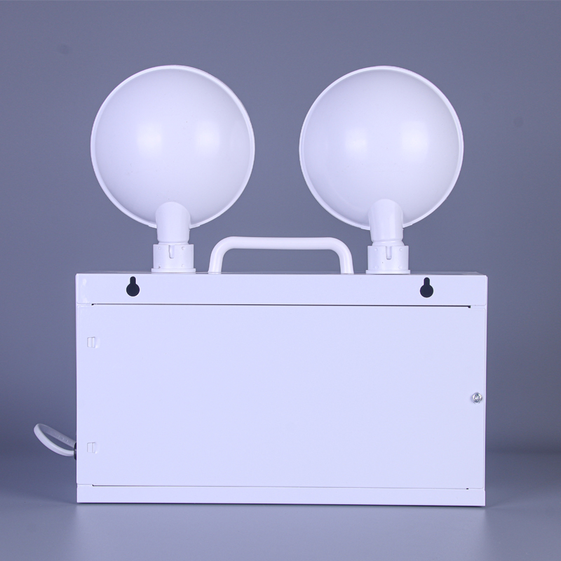 SMD LED Twin Spot Head Escape Exit Indoor Wall Mounted Emergency Light with Lithium Battery Backup for Home