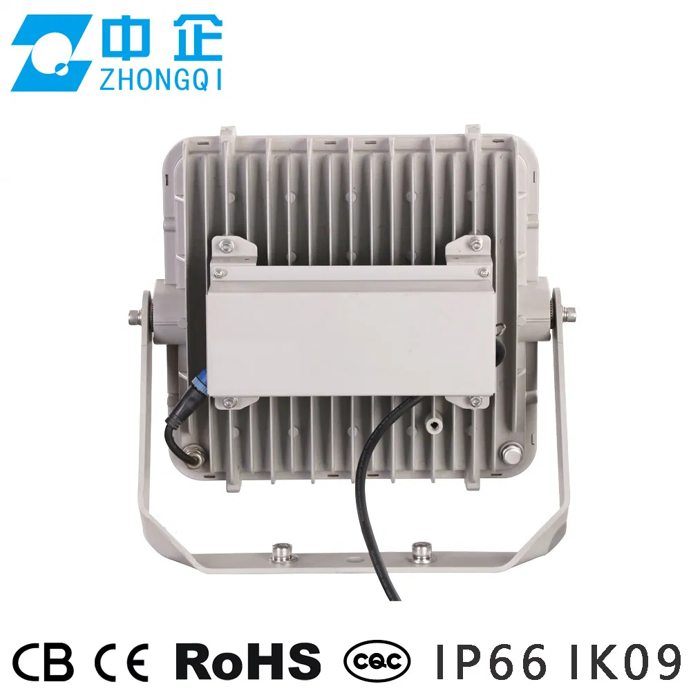 Marine Grade 150W LED Floodlight SS316 Stainless Body IP66 Ik09 1000h Salt Spray Corrosion-Resistant Light