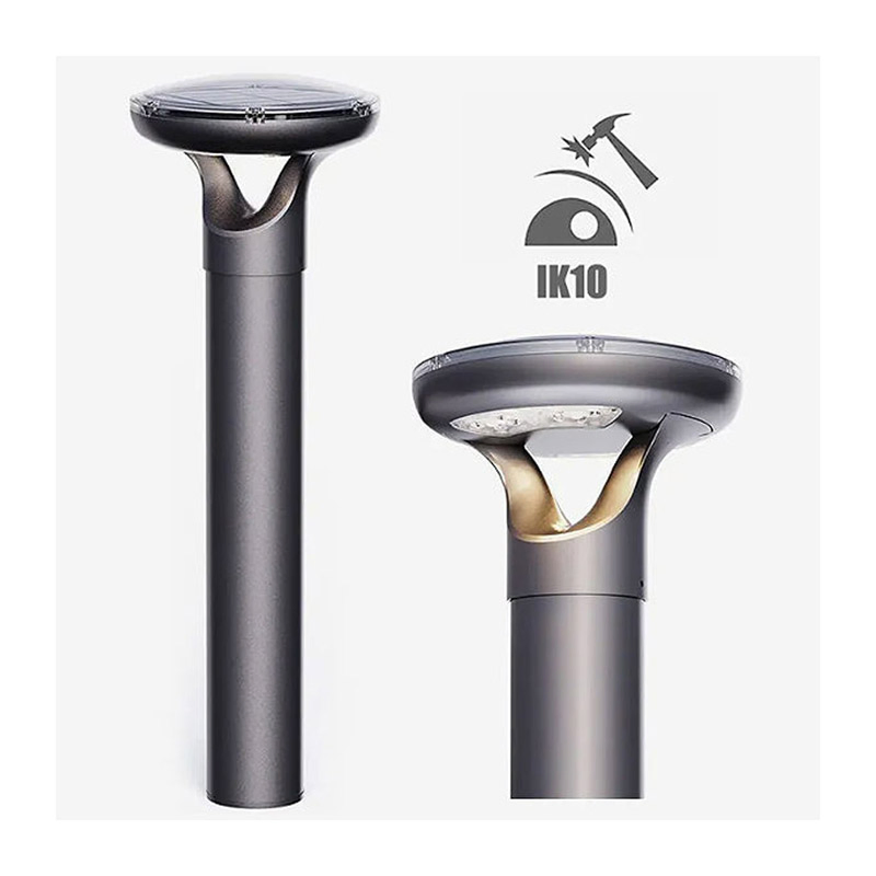 Modern Solar Bollard Light Dusk-to-Dawn for Villa &amp; Community Pathway