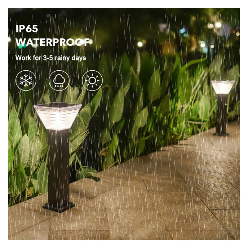 Modern Solar Bollard Lights for Landscape and Pathway Illumination