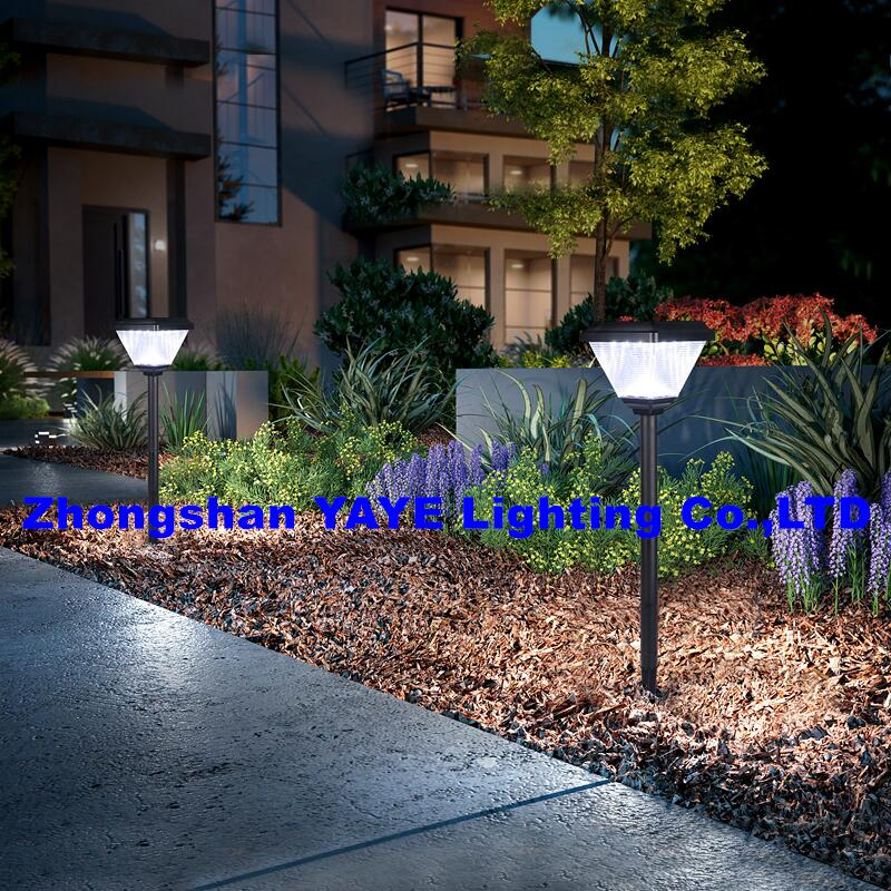 Yaye Hot Sell 20W IP66 Outdoor Commercial/Residential Low-Voltage 12V Solar LED Landscape Garden Pathway Lawn Bollard Lights