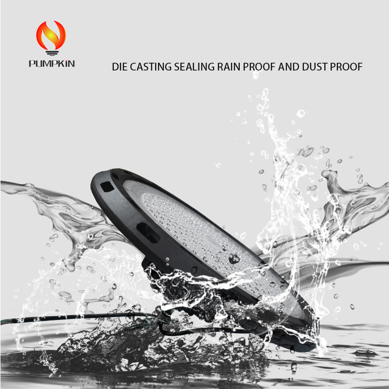 IP65 Industrial Canopy Pendant Lamp UFO High Bay Light for Warehouse Work Shop Highbay Lighting LED 200W