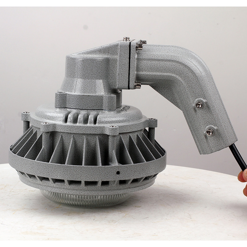Top Explosion-Proof Lamp on a Metal Support Industrial LED Lights Explosion-Proof Hazardous Area Lighting