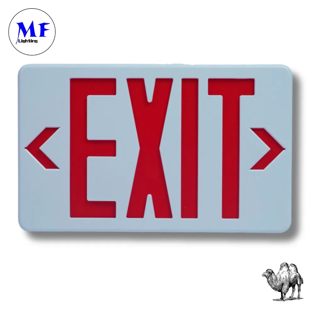 Factory Price IP43 Certified 3W LED 2h Backup Waterproof Fire-Resista Photoluminescent Factory School Emergency Exit Sign Lights for Indoor Commercial Buildings