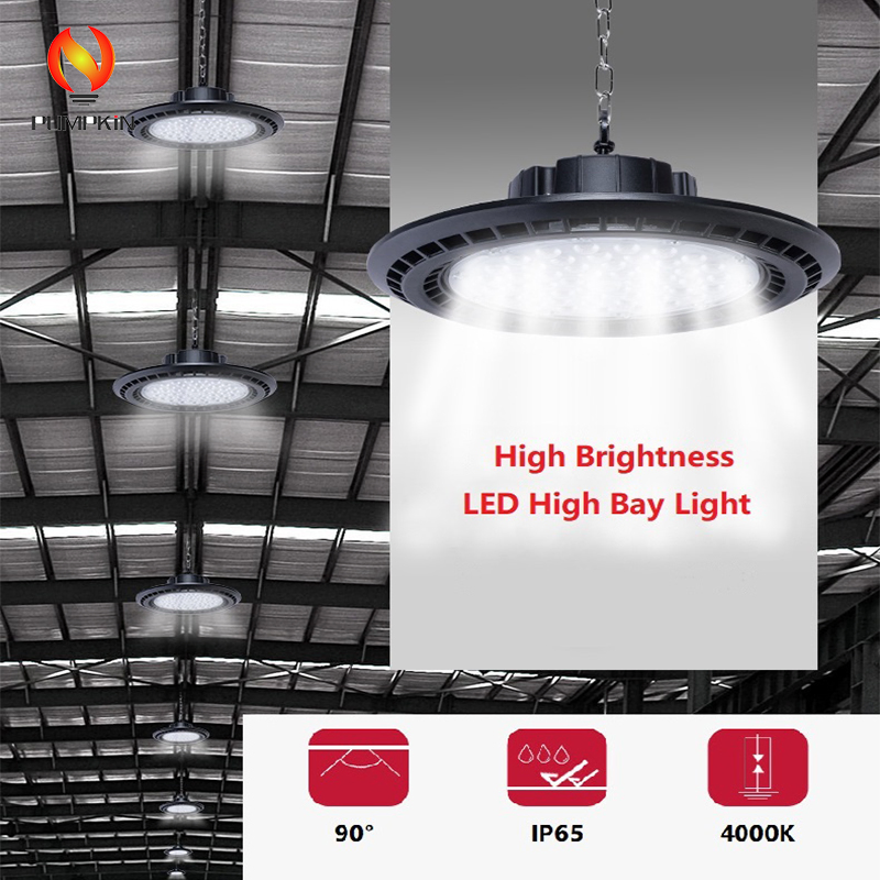IP65 Industrial Canopy Pendant Lamp UFO High Bay Light for Warehouse Work Shop Highbay Lighting LED 200W