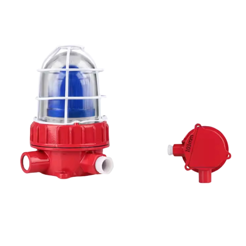 Industrial Explosion Proof Visual Signal LED Beacon ATEX G3/4 AC/DC100-270V 110dB