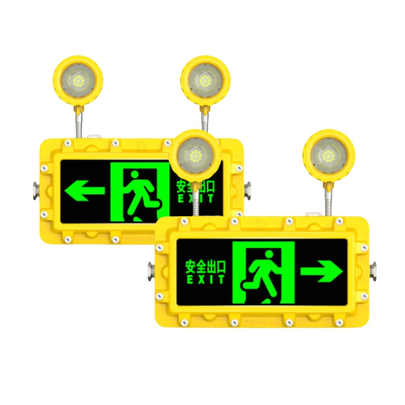 ATEX Wall Hanging LED Explosion Proof Backup Indicator Emergency Exit Sign Light