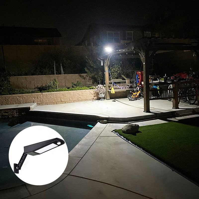 Solar 48LED 900lm PIR Motion Sensor 4 Modes Adjustable Security LED Outdoor Wall Lights