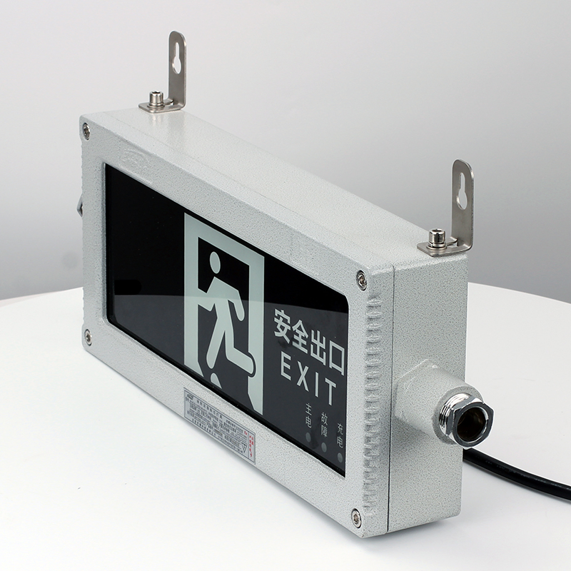 Explosion Proof Lighting Exit Signs for Business with Battery Backup Emergency LED Ex Exit Sign Light Annunciator 24V 36V