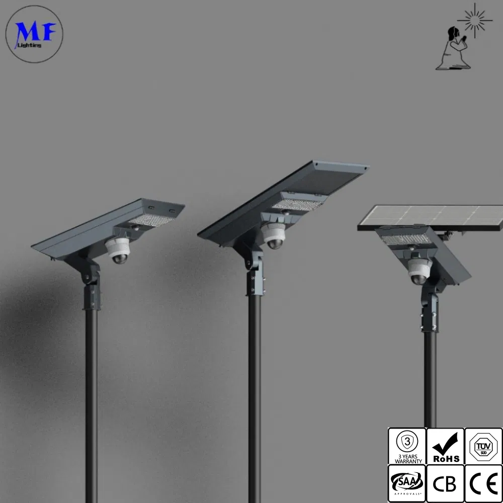 IP66 Waterproof Outdoor Security LED Solar Street Light with CCTV Camera Motion Sensor 20W-120W for Large Outdoor Space Main City Urban Park Road