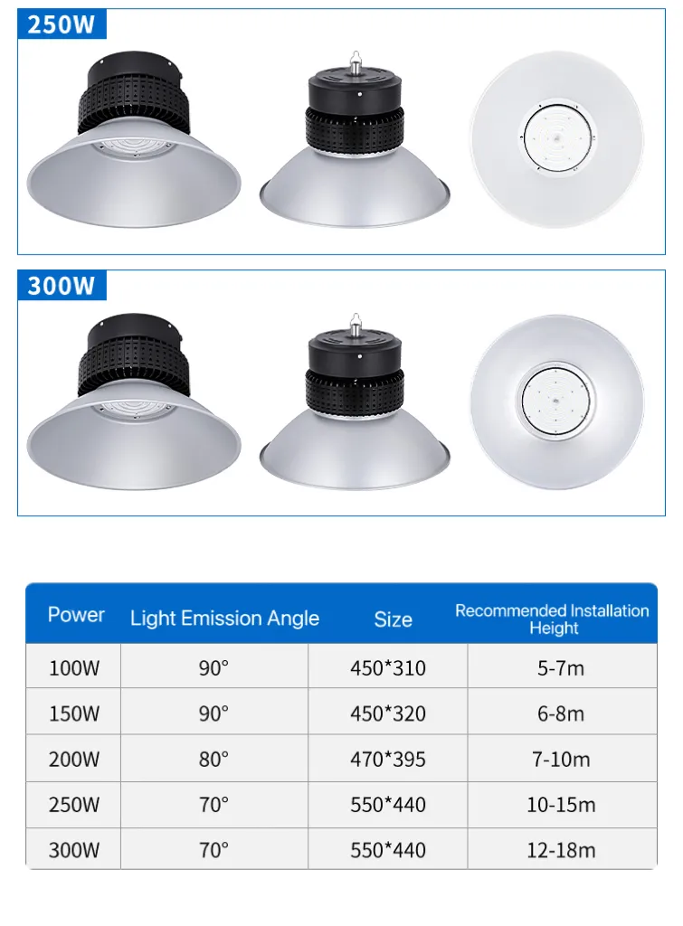Industrial 100W Light Specs