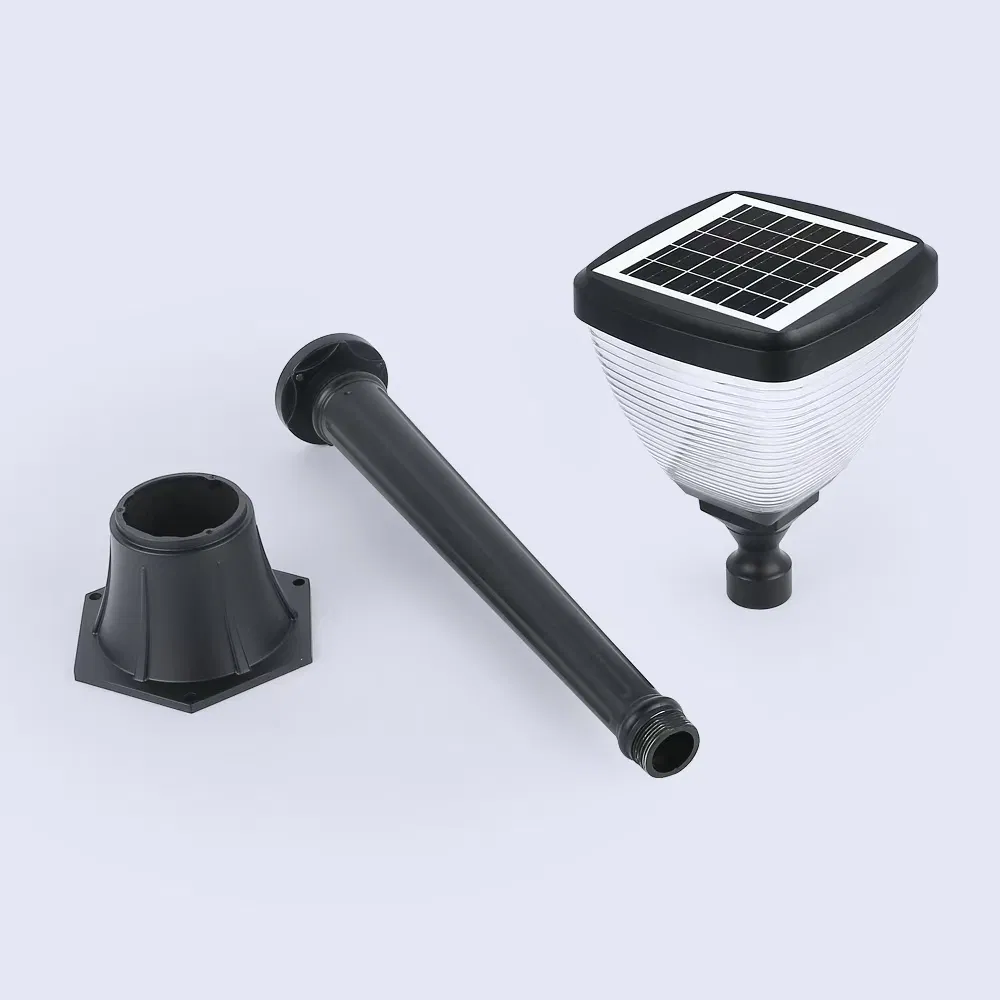 Super Bright Outdoor House Residental Aluminum Pathway Park Garden Bollard 5W LED Solar Lawn Light