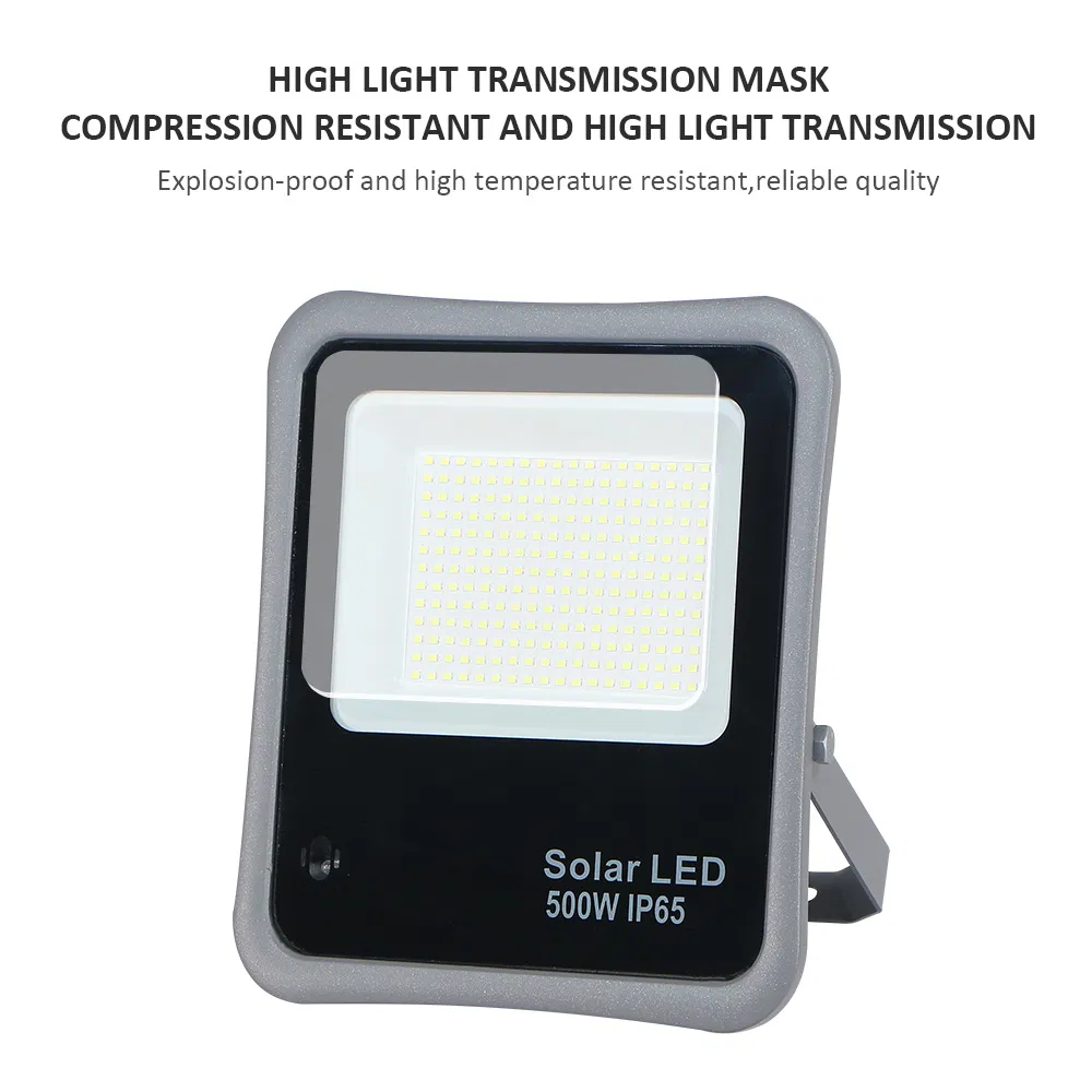 High Luminous Security Motion Sensor 200W LED Solar Flood Light Garden Outdoor IP65 Rechargeable