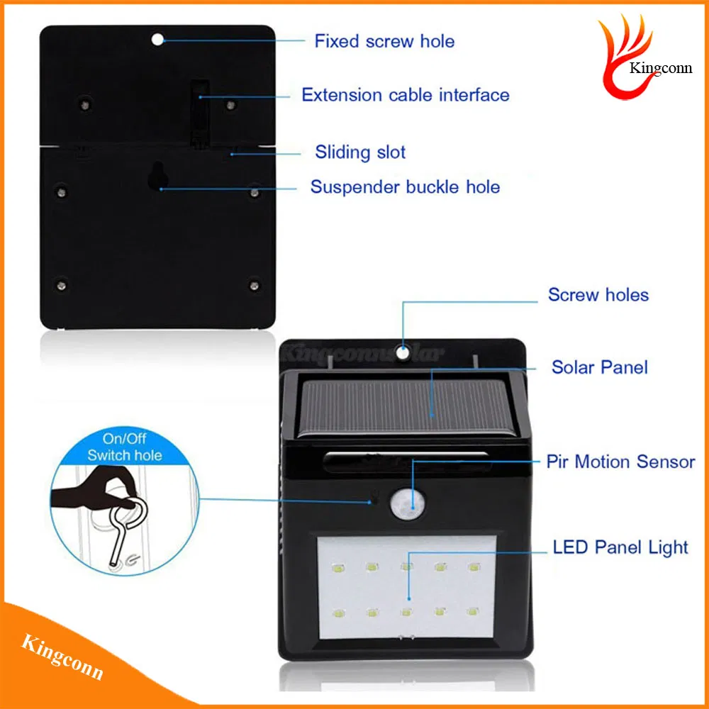 10 Bright LED Solar Motion Sensor Lights for Home Security