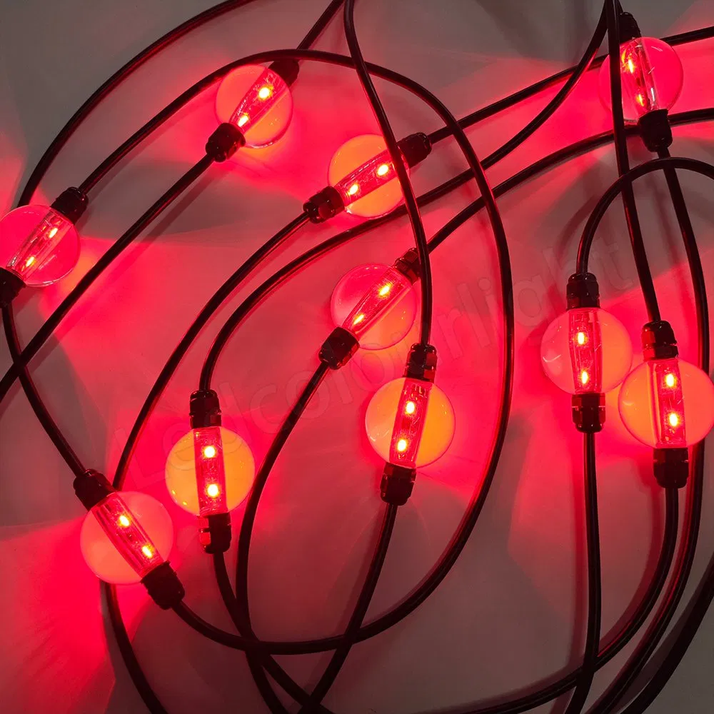 50mm DC15V RGB LED Transparent Balls 3D Ceiling Light for Nightclub Stage