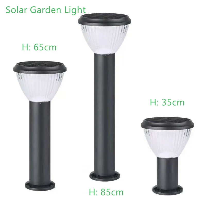 High Lumen LED Outdoor Solar LED Garden Bollard Light