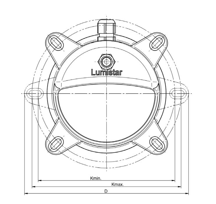 Easily Assembled Explosion Proof Wide Voltage Range Lumistar-LED80, 100, 125, 150, 175, 225 for Industrial