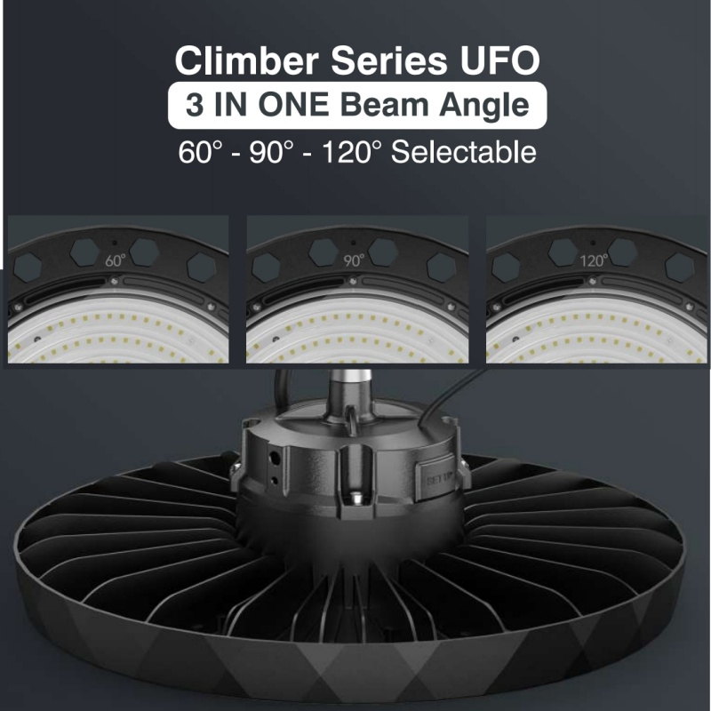 75W UFO LED High Bay Lights 250lm/W 60-90-120 Beam Angles High Ceiling Shop Lights