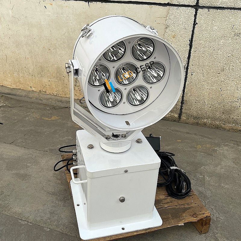 Corrosion-Resistant LED Marine Searchlight with Remote Control Options