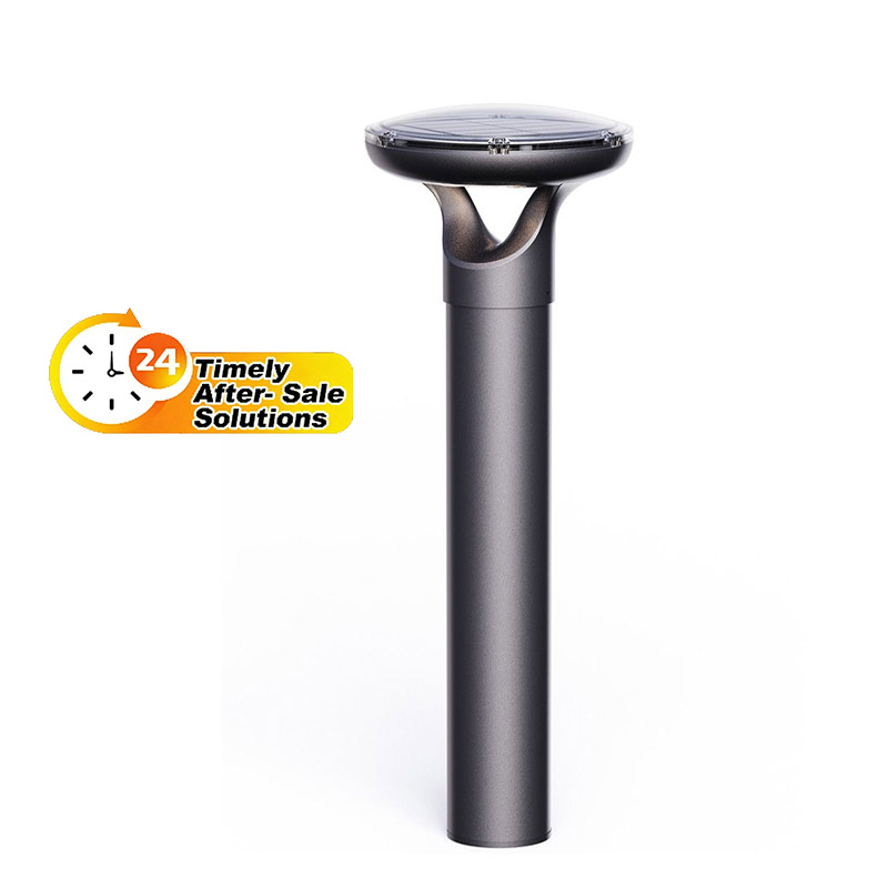 Modern Solar Bollard Light Dusk-to-Dawn for Villa &amp; Community Pathway