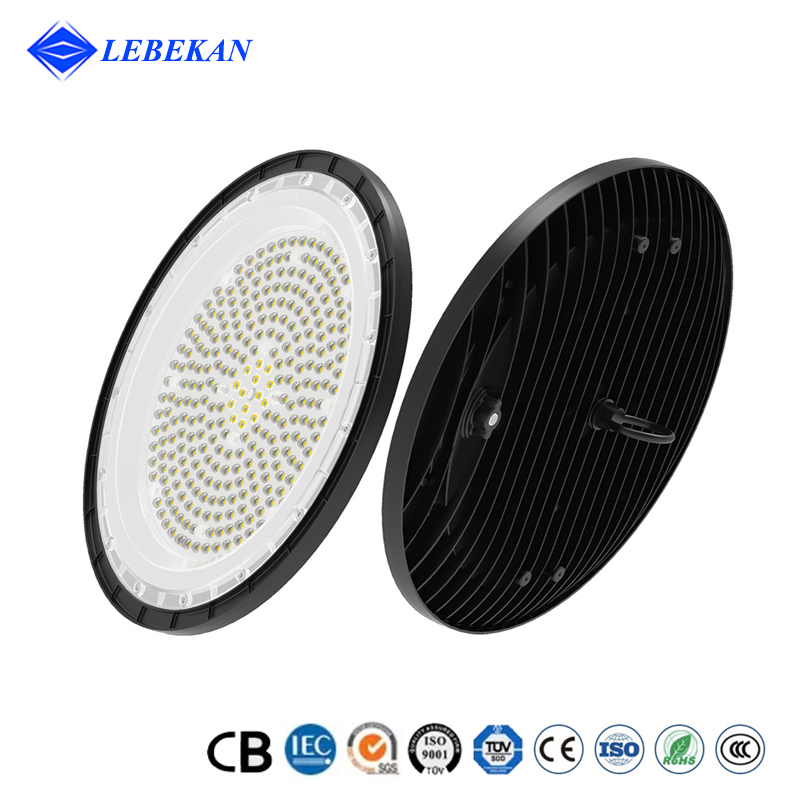 LED Warehouse Lights Commercial Shop Workshop Garage Factory Sale 150W 200W 300W Warm White UFO LED High Bay Light