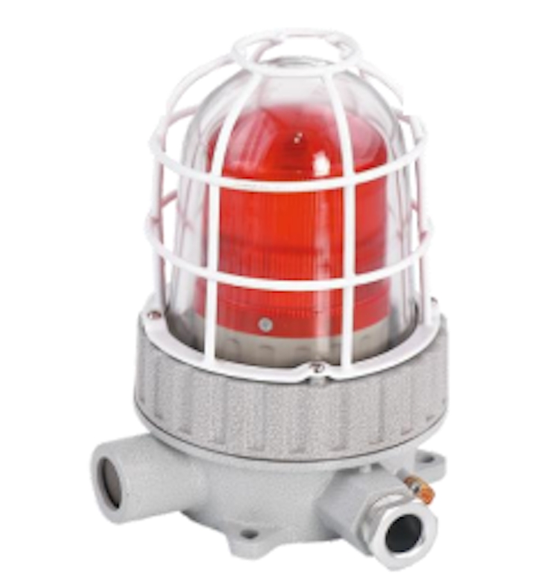 Industrial Explosion Proof Visual Signal LED Beacon ATEX G3/4 AC/DC100-270V 110dB