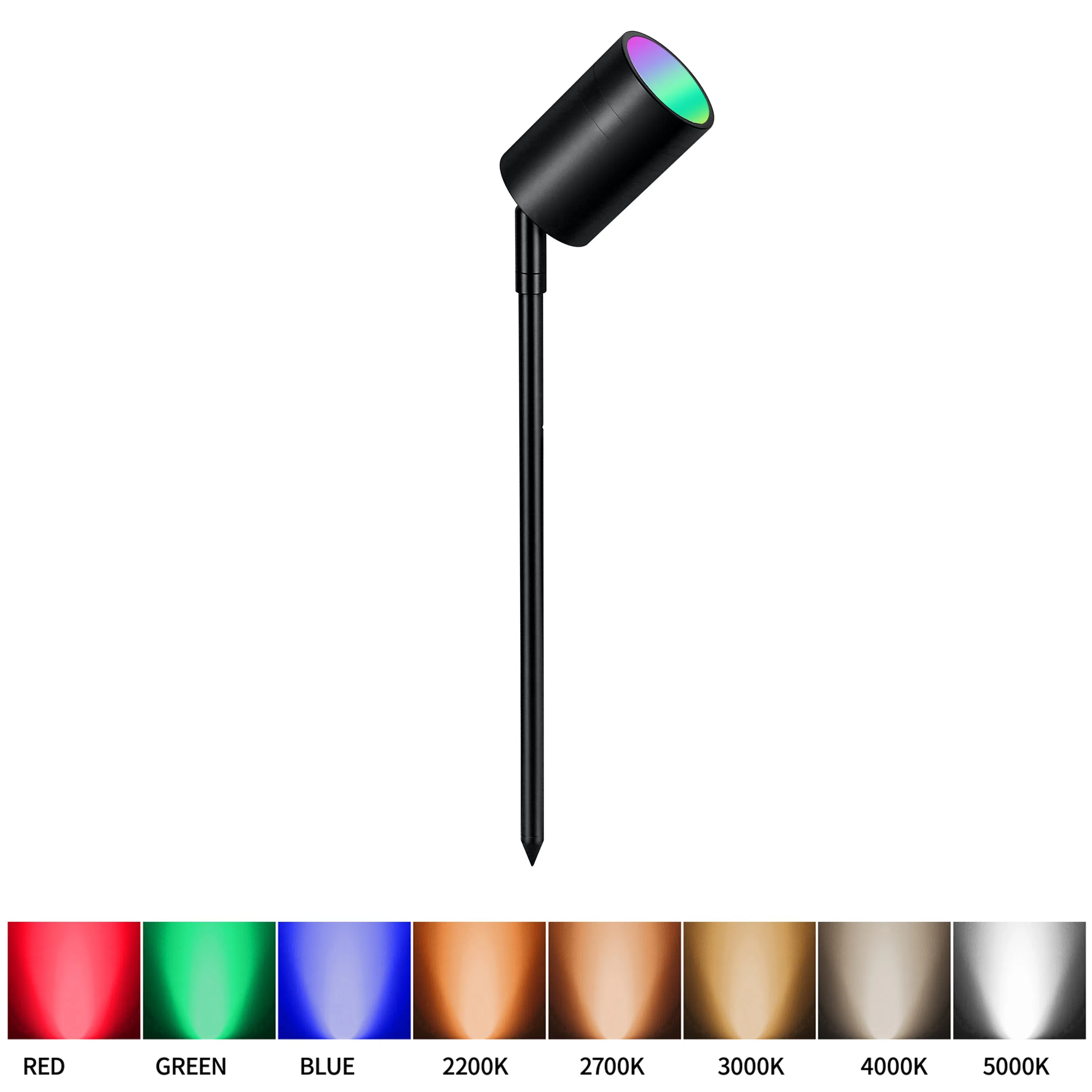 Landscape Lighting RGB Aluminum Accent Lamp Bluetooth APP Smart Control Spotlight for Garden LED Spotlight