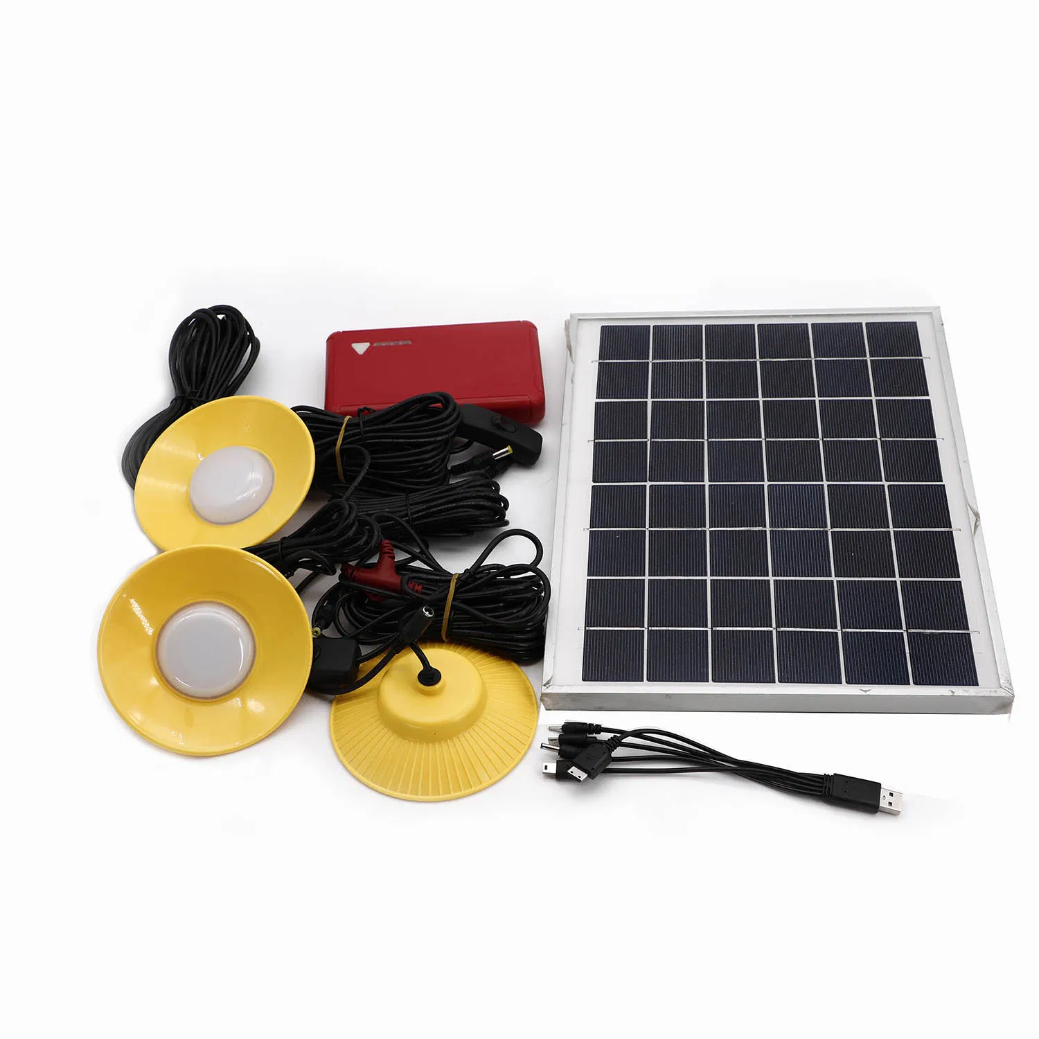5200mAh Li-ion Battery Backup 10W Emergency Home Use Lighting Solar Panel Powered LED Lighting System Kit Light Sf-910