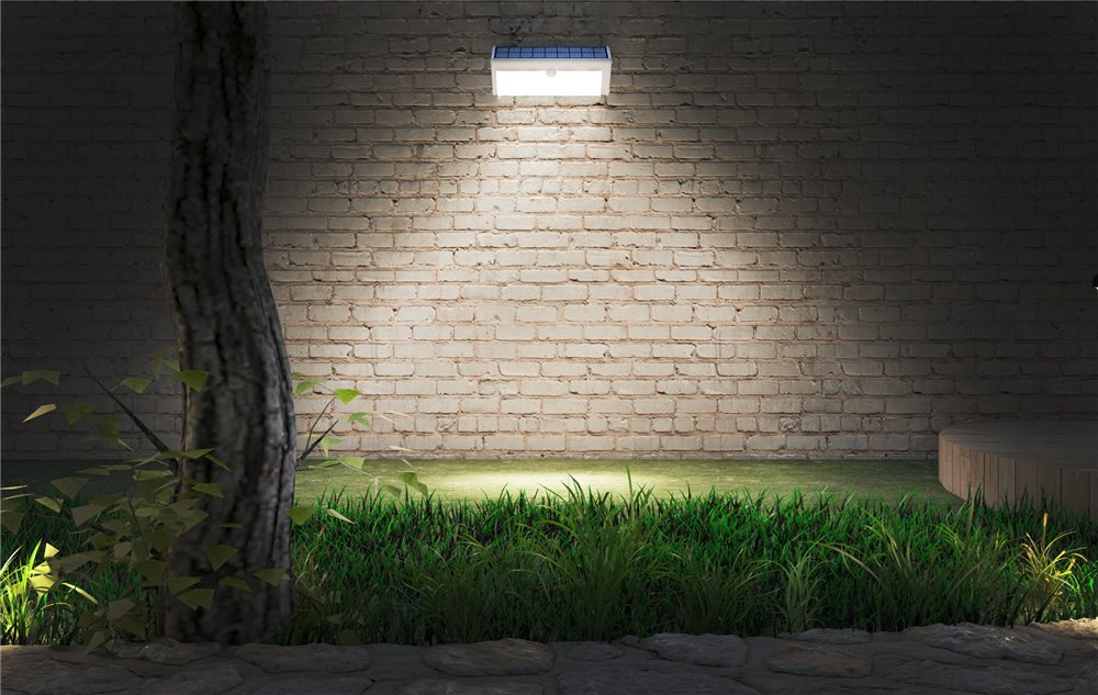 Dusk to Dawn IP65 Waterproof LED Lamp PIR Motion Sensor Outdoor Garden Solar Powered Security Wall Light