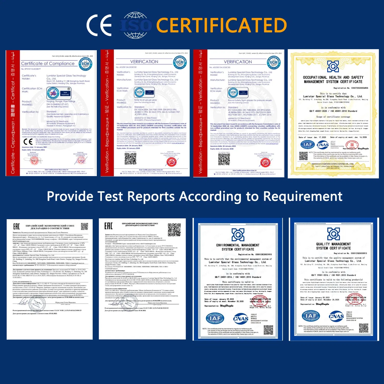 Lumistar LED Luminaire — Sight Glass &amp; Flow Indicator Light