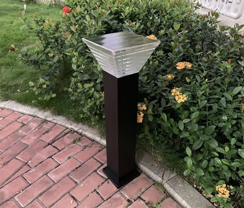 RGB Solar Bollard Light CCT Changeable Warm White/Cool White Solar Pathway Lights