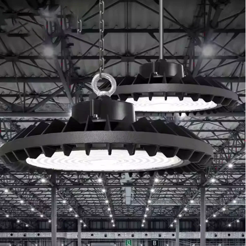 Opulent 50W 100W 150W 200W 250W 300W Highbay LED Shop Light 180lm/W Indoor Outdoor Warehouse Factory Fixture UFO Light High Bay Lights