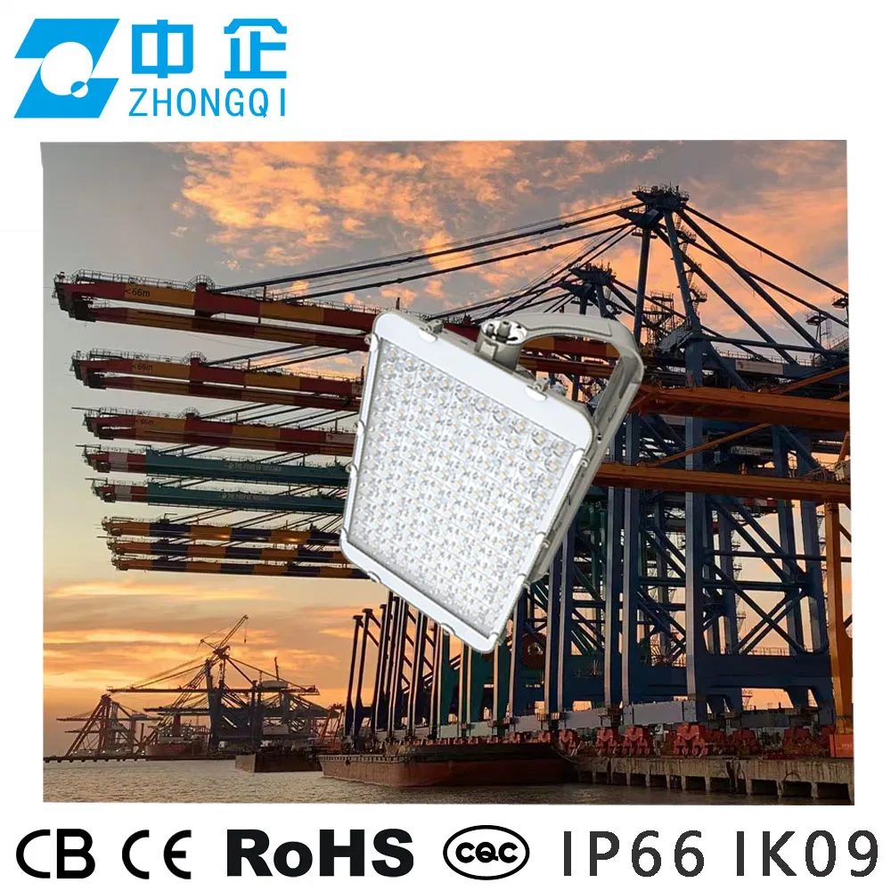 Offshore-Grade Corrosion Resistant 500W LED Light SS316 Stainless Body IP66 Ik09 5g Vibration Marine Light