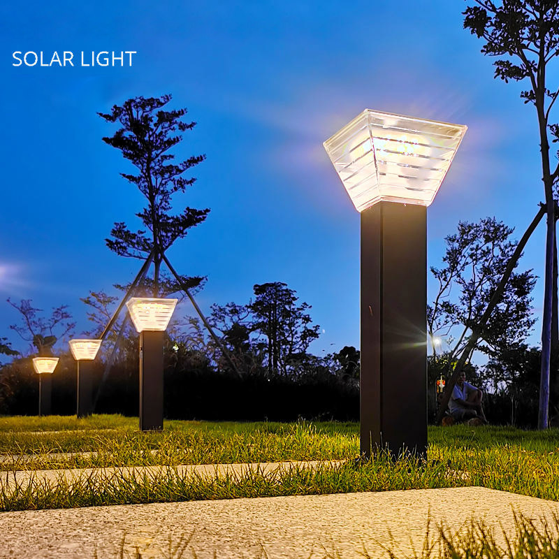 Modern Solar Bollard Lights for Landscape and Pathway Illumination