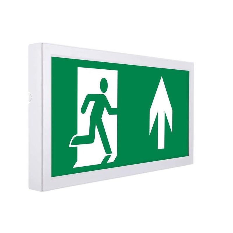 Maintained High Quality Sign CE Certified Factory Price Durable LED Warning Rechargeable Battery Backup Exit Customized Emergency Light