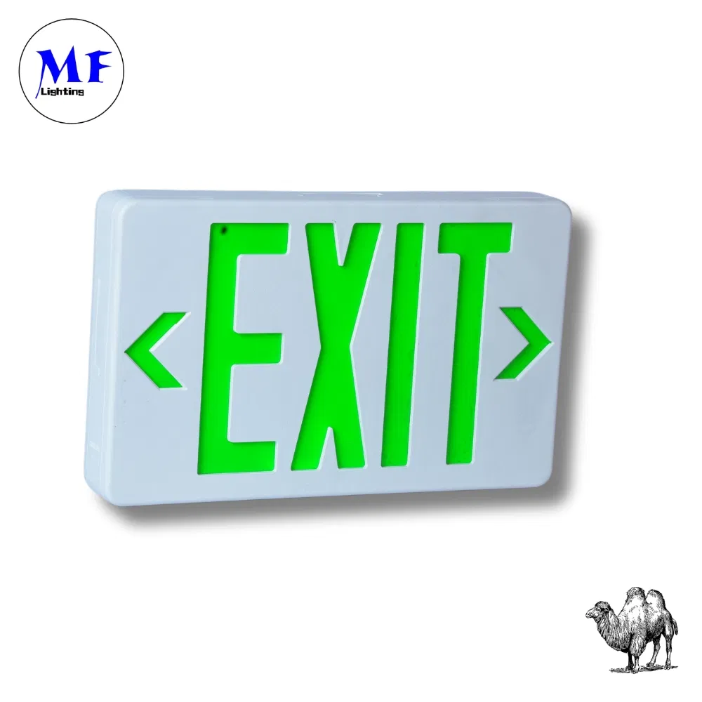Factory Price IP43 Certified 3W LED 2h Backup Waterproof Fire-Resista Photoluminescent Factory School Emergency Exit Sign Lights for Indoor Commercial Buildings