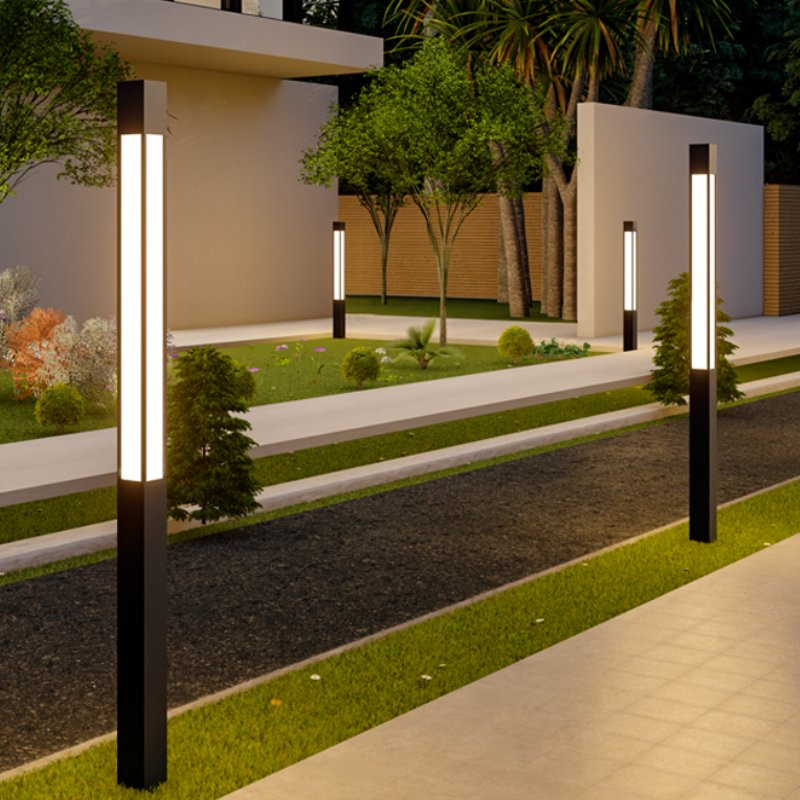 Solar Lawn Light LED Ground Spike Bollard for Pathway Garden Walkway Landscape