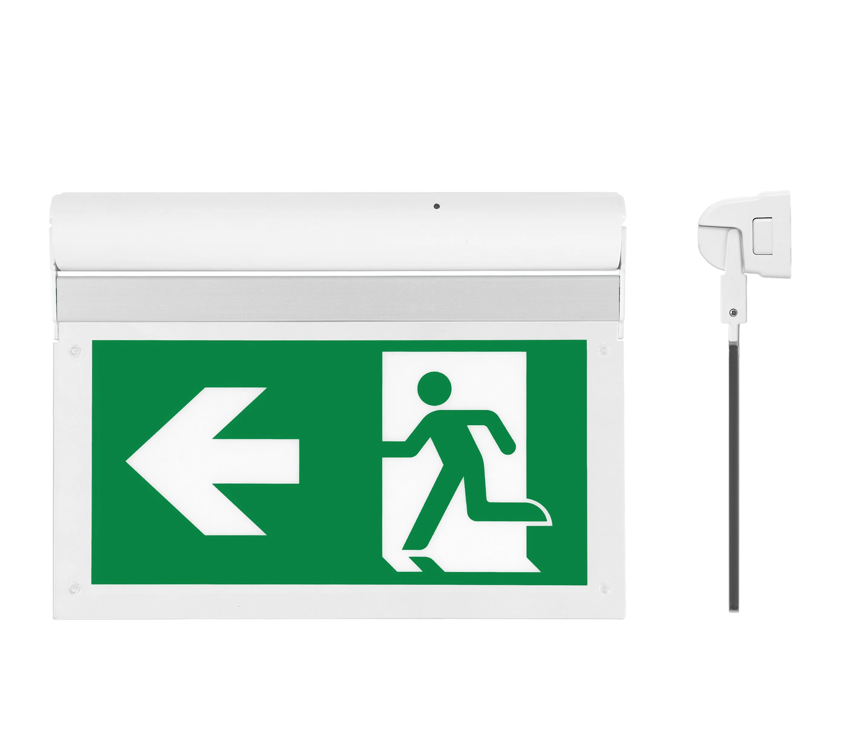 CE/CB/Ukca Certified Doulbe Side LED Rechargedable Battery Backup Emergency Exit Sign Light