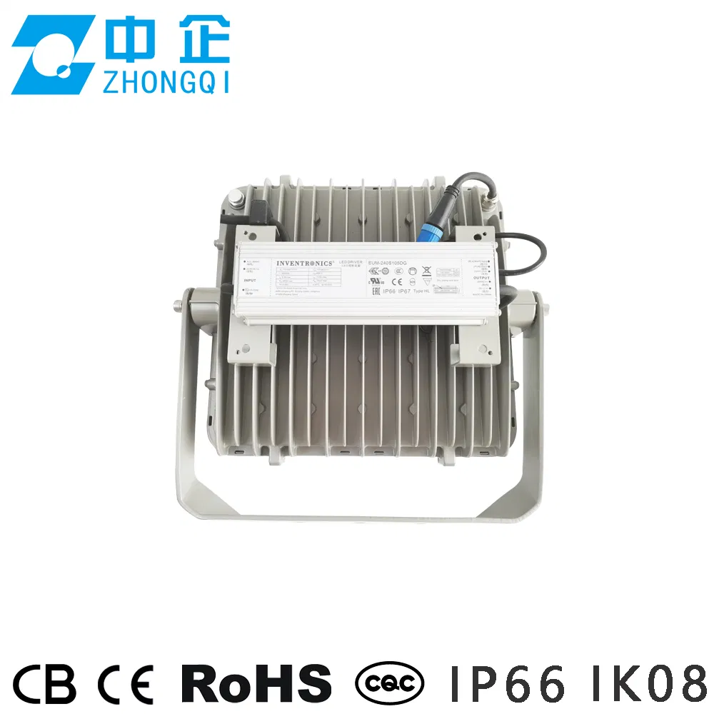 Industrial Grade 100W LED Floodlight SS316 Stainless Bracket IP66 Ik09 Marine Offshore Light