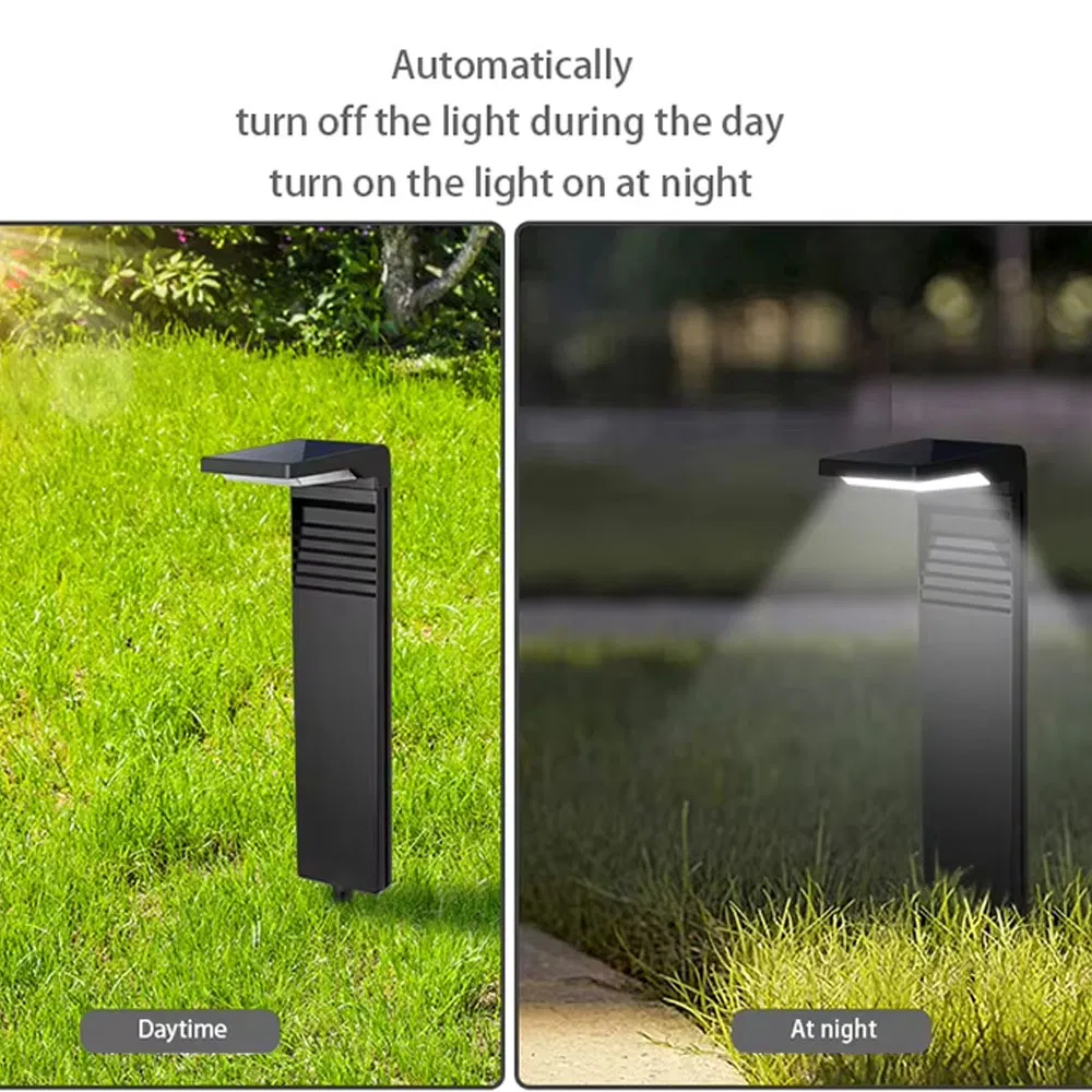 Opulent Solar Garden Lamp Waterproof Outdoor Garden LED Bollard Lights Pathway Decoration Landscape Lighting
