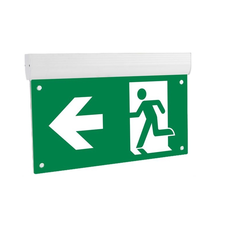 Maintained High Quality Sign CE Certified Factory Price Durable LED Warning Rechargeable Battery Backup Exit Customized Emergency Light